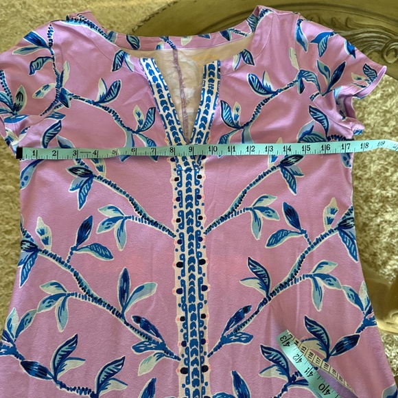 Lilly Pulitzer Sophiletta Shift Dress Cotton Size Medium Multicolor Short Sleeve - Picture 6 of 6